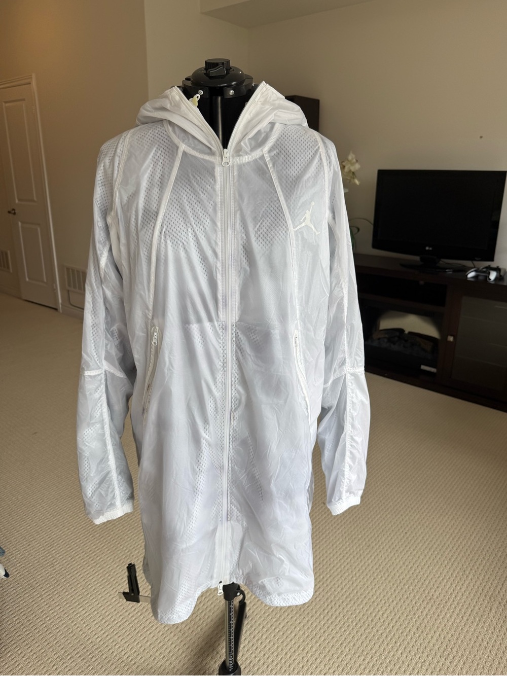 Jordan Men’s Retro 7 Pinnacle Translucent Hooded Parka Jacket